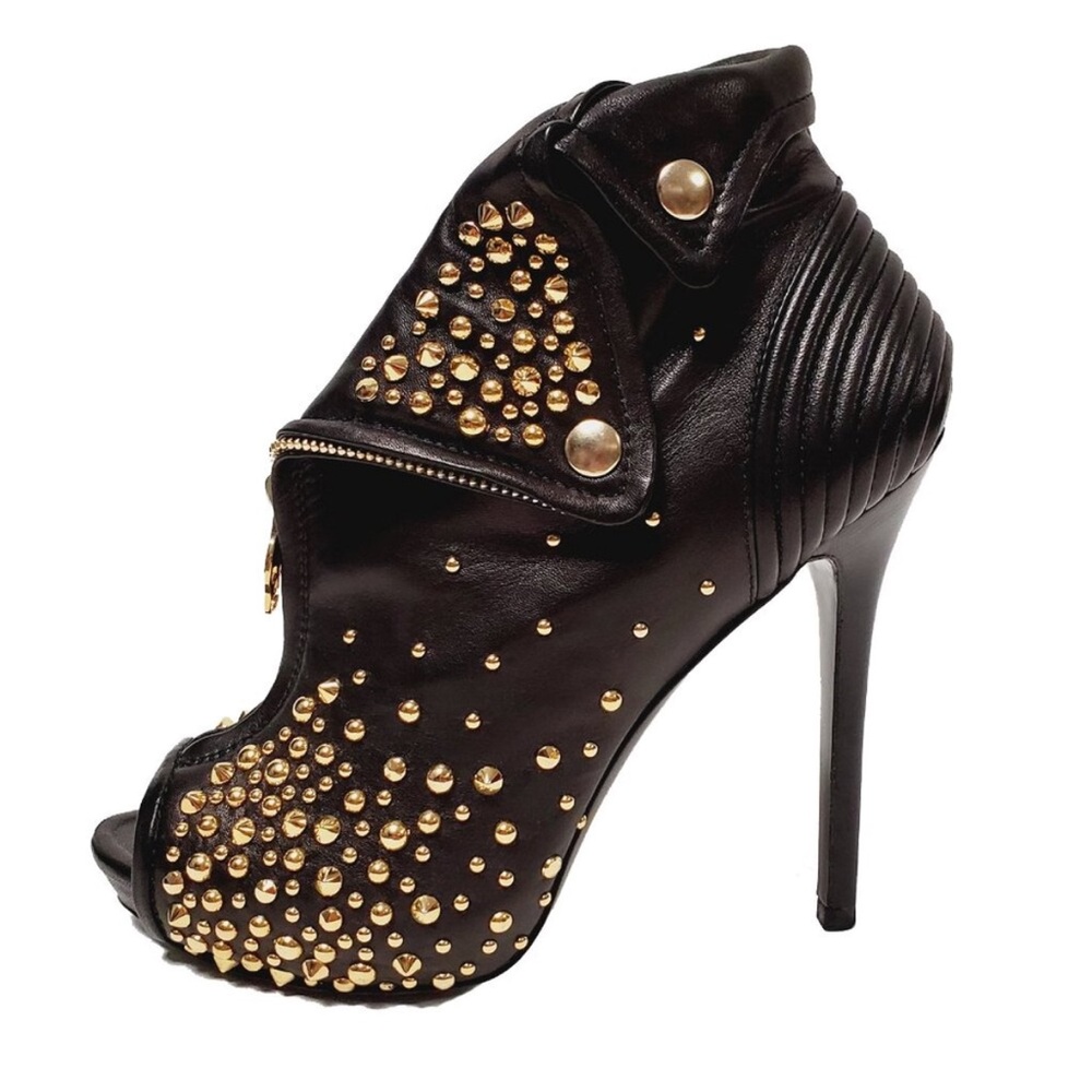 Alexander  McQueen Studded High Heel Bootie